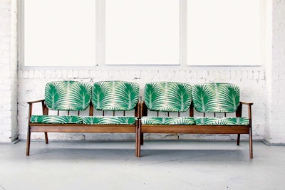Palm Springs sofas, $500 for two, available in the New York area from Patina Vintage Rentals