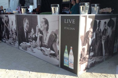 Branded Acrylic Bars for San Pellegrino at SOBE Food & Wine Festival