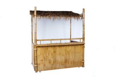 Tiki bar, $200, available in South Florida from Atlas Party Rental