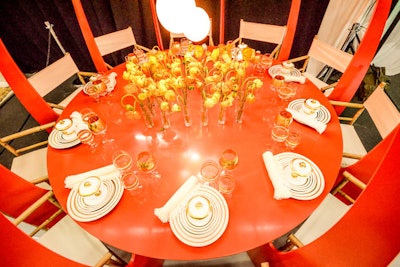 In the middle of the Marc Blackwell New York table were 30 vases with poppies, representing the number of years Diffa has been raising funds and awareness for H.I.V./AIDS. It’s 'a celebration of contributing to lives and a celebration of contributing to tomorrow,” Blackwell said.