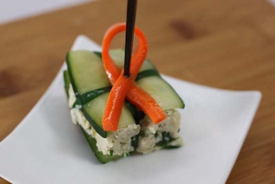 Chicken Salad Cucumber Sandwich