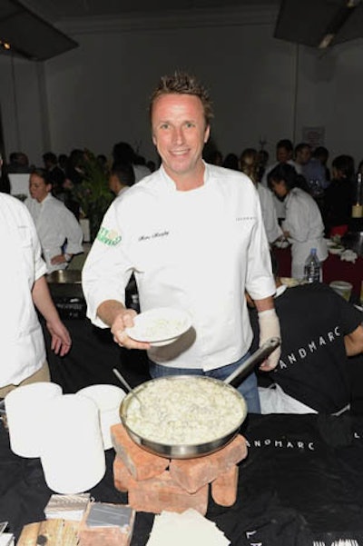 Chef Marc Murphy at City Harvest's Bid Against Hunger fundraiser