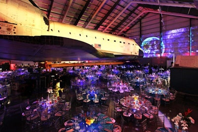 After the California Science Center scored one of NASA's coveted orbiters, the museum made the Endeavour the centerpiece of its Discovery Ball last year. The event, which took place under the wings of the retired space shuttle, also displayed projections designed to transport guests into space.