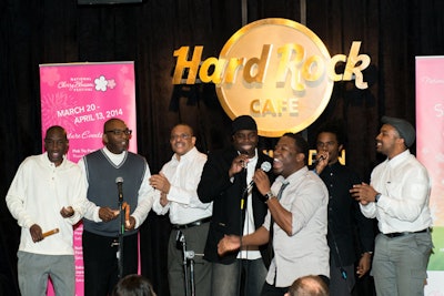 The winners of the Sing Into Spring competition were named during a live event hosted by American Idol alum Justin Guarini on January 27 at the Hard Rock Café. The singers were chosen from 20 finalists from a pool of 200 YouTube audition submissions, and the winning five groups will perform together at the parade on April 12.