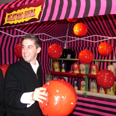 At the Cartoon Network's 'Adult Swim' upfront event, Zoom Media transformed the Altman Building into a carnival, complete with games and carnies.