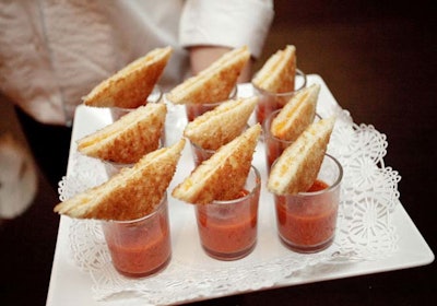 Grilled Cheese Tomato Soup Shots