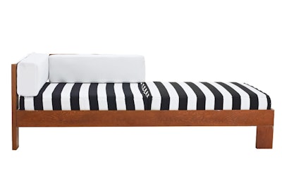 Stripes lounge chair, price upon request, available in South Florida from Ronen Rental