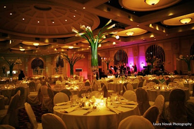 Wedding reception in Riverfront Ballroom by Laura Novak