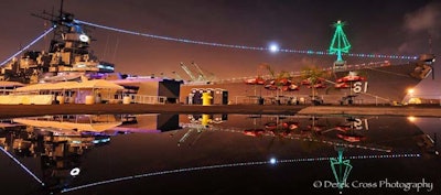 IOWA Lit up at Night