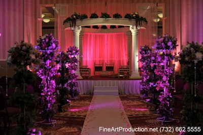 Elaborate ceremony in Christina Ballroom