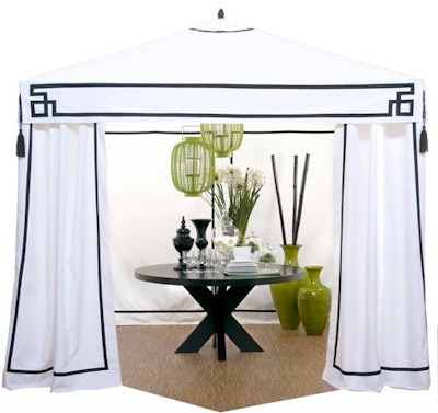 Pavilion cabana, price upon request, available nationwide from Blueprint Studios