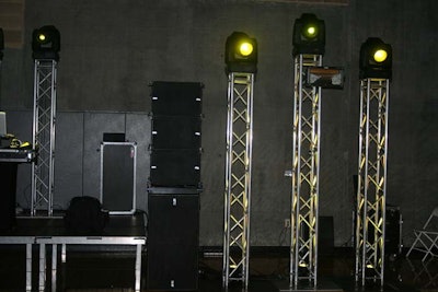 DB Technologies line array and Martin moving heads