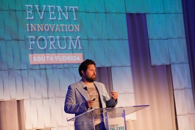 Scott Burns of Switch opened the morning session of the Event Innovation Forum.