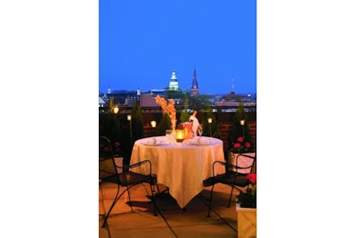 Terrace romantic twilight