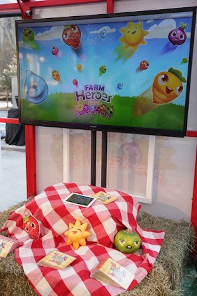 Guests could play the game using iPads that were connected to a large screen.