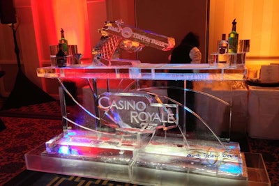 007 Casino Royal ice bar ice sculpture