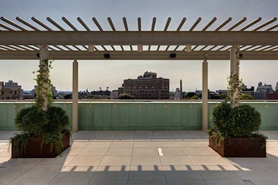 Fisher rooftop terrace