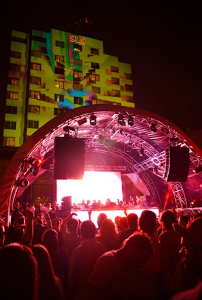 The Ibiza-based nightclub Ushuaia recreated itself at the Avicii Hotel in SLS South Beach. “The building is impossible to miss with heavy traffic during Miami Music Week,” said Avicii’s manager, Ash Pournouri.