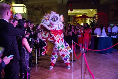 The Chinese Dance Workshop and Hong Luck Kung Fu Club provided entertainment including lion dancers.
