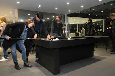 Each brand had its own designated space, forming several distinct experiences while uniting the company's different labels and product categories under one roof.