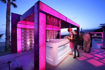 In 2009, Mattel celebrated Barbie's 50th anniversary with a bash for 200 in Los Angeles. Playing off the Malibu Dream House toy—a coveted accessory for the iconic doll—organizers picked a real-life beach house on Pacific Coast Highway and went wild with full-size incarnations of the doll's tiny treasures and pleasures. With the beach as a backdrop, guests picked up signature drinks such as Barbie Doll-icious, Ken's Caiprirosca, Strawberry Blonde, and It's a Pink Thing from an alfresco bar.