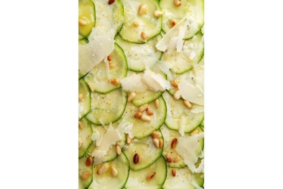 Zucchini carpaccio