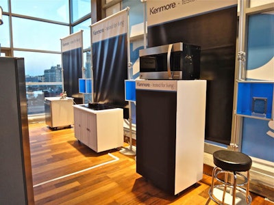 Appliance display room at Kenmore event