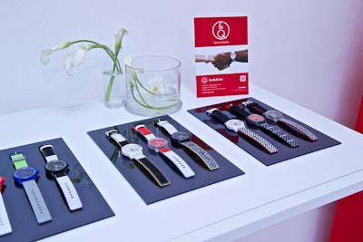 The event had clean, modern design that used the brand's red and white colors.
