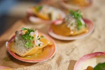 Surf rock spawned the prawn dish topped with airy “sea foam” by Ford Fry of No. 246 in Decatur, Georgia.