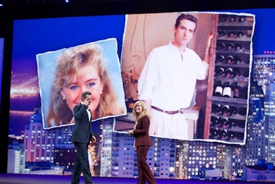 In recognition of Cisco Live's 25th anniversary, chief marketing officer Blair Christie and California's lieutenant governor, Gavin Newsom, shared photos of themselves from 25 years ago during the opening keynote.