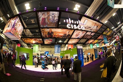 At Cisco Live San Francisco, organizers created visually appealing, shareable elements throughout three buildings of the Moscone Center.