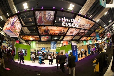 At Cisco Live San Francisco, organizers created visually appealing, shareable elements throughout three buildings of the Moscone Center.