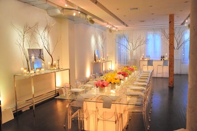 Banquet-style dining creates an intimate atmosphere for events large and small.