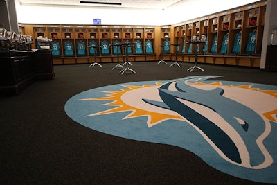 Dolphins locker room
