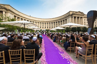 Woodrow Wilson Plaza ceremony