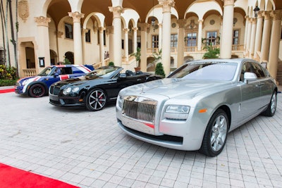New models from Mini Cooper, Rolls-Royce, and Bentley were on display.