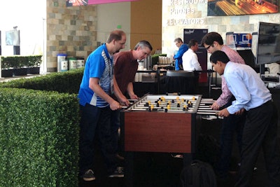 A variety of games added to the fun vibe in Moscone West.