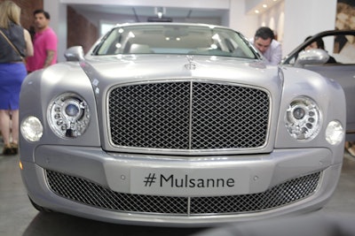 Bentley's Mulsanne was parked in the middle of the pop-up. The flagship car is named after the Mulsanne Straight, which is the fastest stretch of the prestigious 24 Hours of Le Mans race.