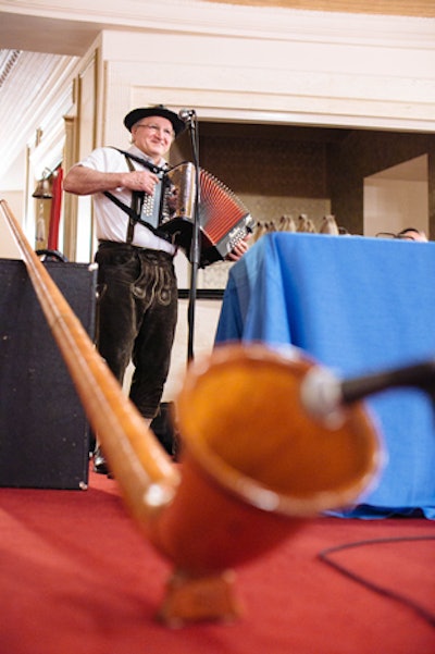 Entertainment during the reception included live music from a local oompah band.