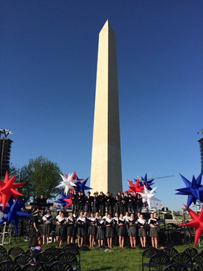 The Boy and Girl Choristers of Washington National Cathedral Choir were among the performers at the event.