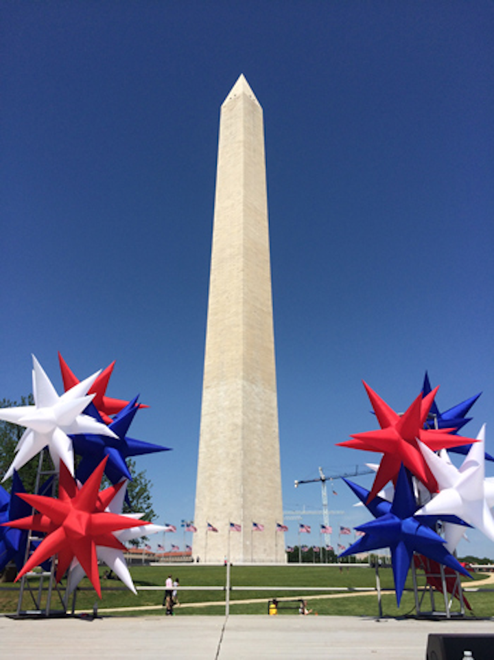 See the Patriotic Decor From the Washington Monument's Reopening Event