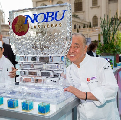 Nobu Matsuhisa was among the more than 50 chefs at Caesars for the grand tasting. The event also drew 100 wines and spirits from around the world.