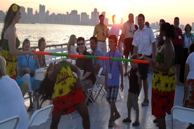 Sunshine Reggae Band - Limbo on the Summer of George boat cruise