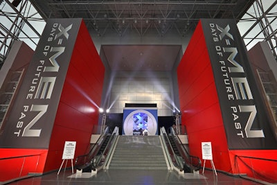 To clearly mark the entrance to the premiere, the producers branded the exterior of the Jacob K. Javits Convention Center's Galleria and River Pavilion with larger-than-life graphics.
