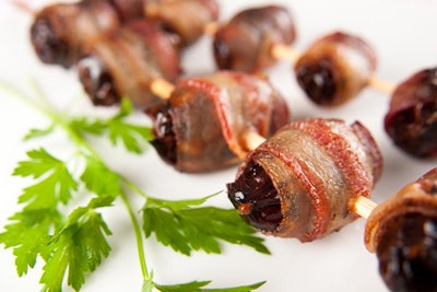 Bacon wrapped dates