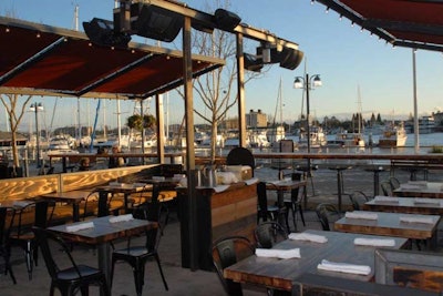 For entertaining with a view, the Forge is a new California-style pizza restaurant located in Jack London Square. Featuring a wood-fired Valorini oven, an Italian import, the restaurant offers buyouts inside for 100 seated guests and on the patio for 50. The outside dining area features fire pits and a view of the bay.