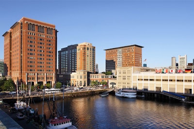 Many of Seaport's event venues offer harbor and city views