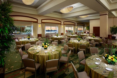 Many of Seaport's ballrooms feature harbor and city views