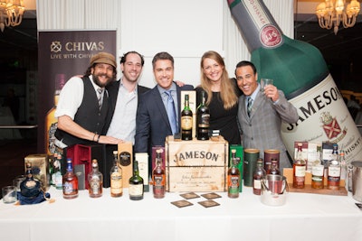 Cask's 'On The Rocks' scotch tasting and cigar smoking lounge event at the SLS Hotel