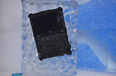 Have your product frozen in ice!